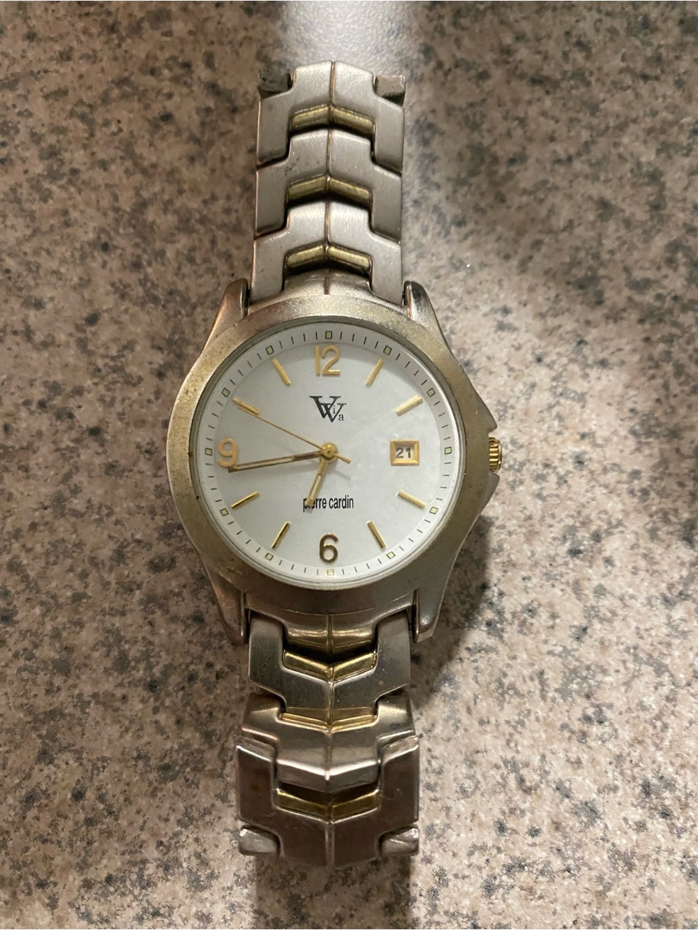 Pierre Cardin Two-Tone Men's Watch - Silver & Gold Accents